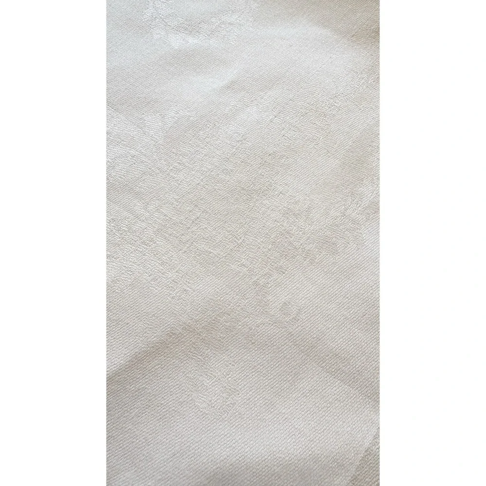Vintage White Damask Napkin Set Floral Medallion European Elegance Fine Quality